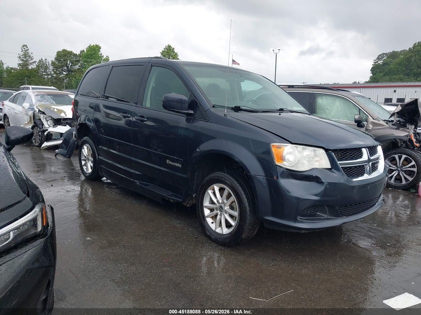 2013 Dodge Caravan VIN 2C4RDGCG2DR669153 IAAI salvage auction — REAR END, Salvage (North Carolina), sold $600 on 2026-07-08 (photo 1)