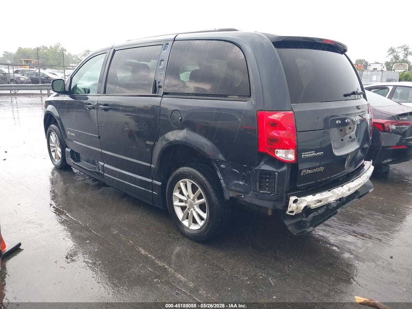 2013 Dodge Caravan VIN 2C4RDGCG2DR669153 IAAI salvage auction — REAR END, Salvage (North Carolina), sold $600 on 2026-07-08 (photo 3)