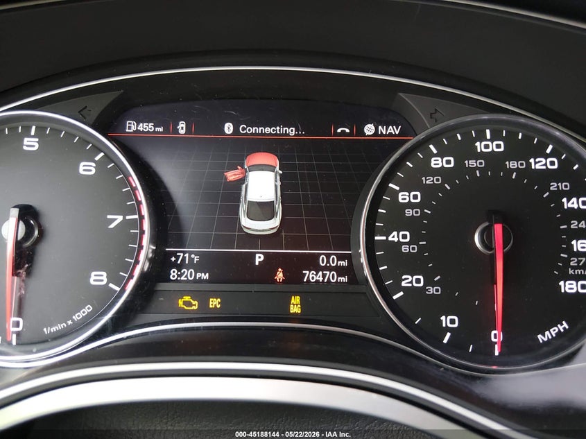 2013 Audi A7 VIN WAU2GAFC7DN053618 IAAI salvage auction — FRONT & REAR, Salvage (Alabama), sold $3,850 on 2026-07-13 (photo 7)
