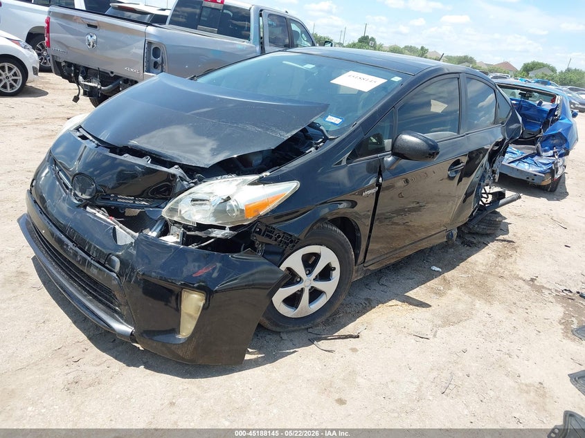 2013 Toyota Prius VIN JTDKN3DU1D5655897 IAAI salvage auction — LEFT FRONT, Original (Texas), sold $1,075 on 2026-07-15 (photo 2)