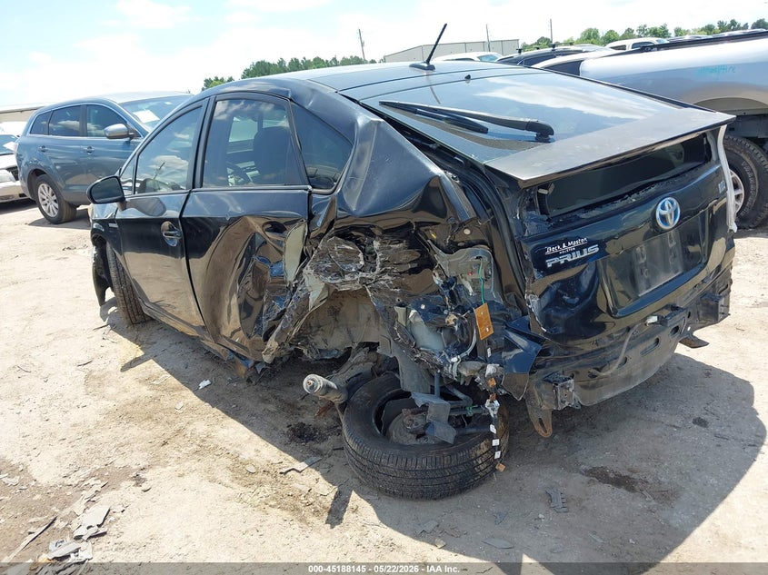 2013 Toyota Prius VIN JTDKN3DU1D5655897 IAAI salvage auction — LEFT FRONT, Original (Texas), sold $1,075 on 2026-07-15 (photo 3)