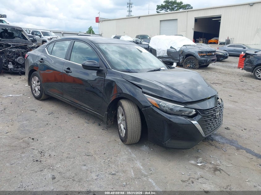 2025 Nissan Sentra VIN 3N1AB8BVXSY206878 IAAI salvage auction — LEFT FRONT, Salvage (Georgia), sold $3,800 on 2026-08-24 (photo 1)