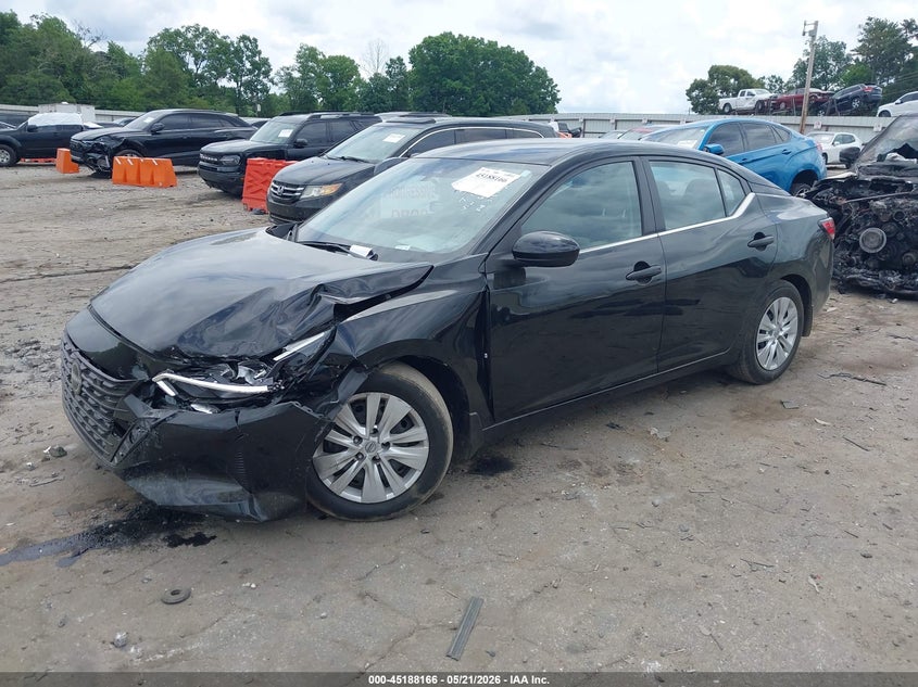 2025 Nissan Sentra VIN 3N1AB8BVXSY206878 IAAI salvage auction — LEFT FRONT, Salvage (Georgia), sold $3,800 on 2026-08-24 (photo 2)