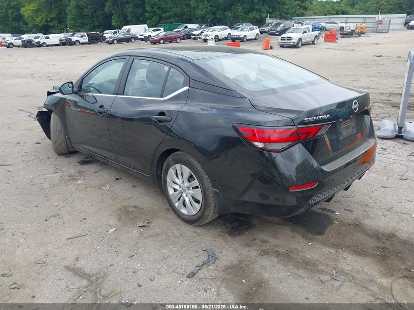 2025 Nissan Sentra VIN 3N1AB8BVXSY206878 IAAI salvage auction — LEFT FRONT, Salvage (Georgia), sold $3,800 on 2026-08-24 (photo 3)