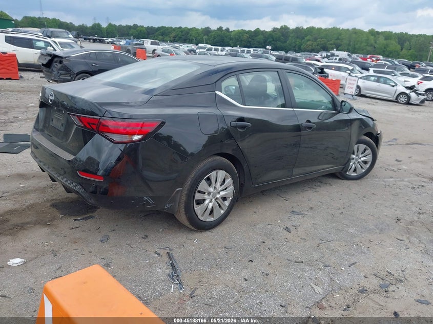2025 Nissan Sentra VIN 3N1AB8BVXSY206878 IAAI salvage auction — LEFT FRONT, Salvage (Georgia), sold $3,800 on 2026-08-24 (photo 4)