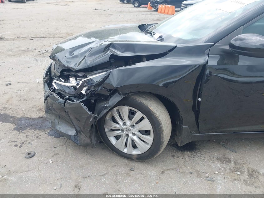 2025 Nissan Sentra VIN 3N1AB8BVXSY206878 IAAI salvage auction — LEFT FRONT, Salvage (Georgia), sold $3,800 on 2026-08-24 (photo 6)