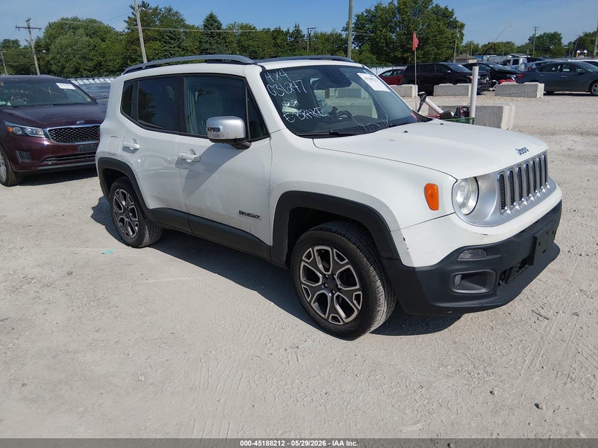 2015 Jeep Renegade VIN ZACCJBDT7FPC31247 IAAI salvage auction — LEFT FRONT, Salvage Title, sold $1,950 on 2026-07-14 (photo 1)