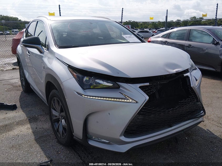 2017 Lexus Nx VIN JTJYARBZ7H2074416 IAAI salvage auction — FRONT END, Salvage Title, sold $7,200 on 2026-07-13 (photo 1)
