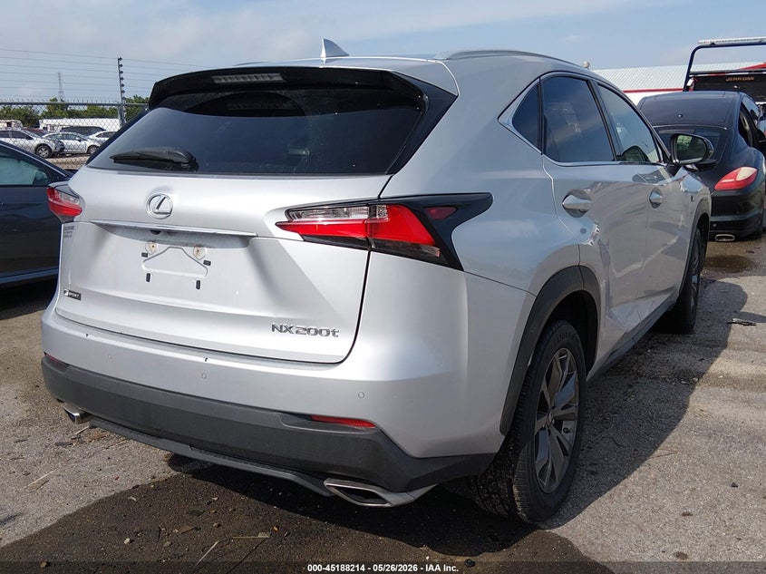 2017 Lexus Nx VIN JTJYARBZ7H2074416 IAAI salvage auction — FRONT END, Salvage Title, sold $7,200 on 2026-07-13 (photo 4)