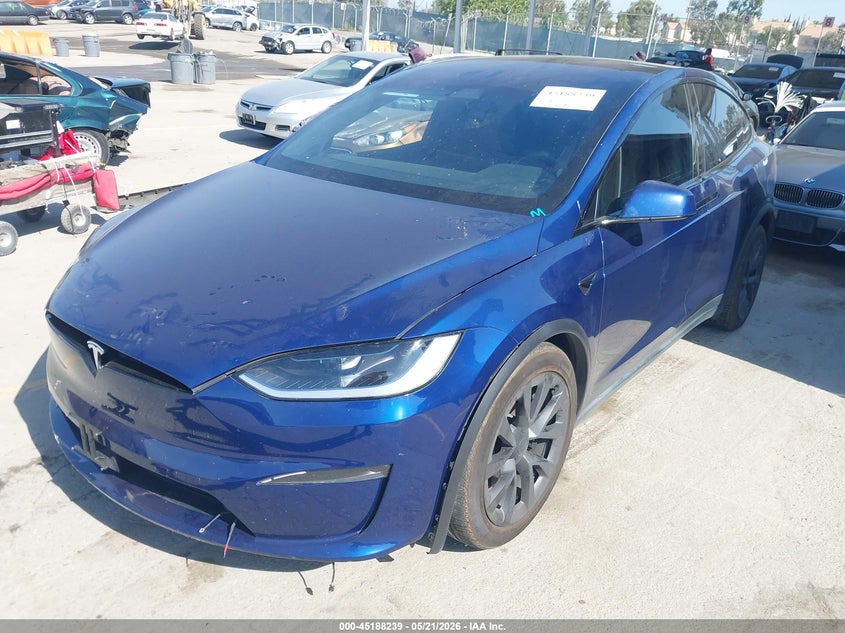 2023 Tesla Model x VIN 7SAXCDE5XPF427234 IAAI salvage auction — RIGHT SIDE, Salvage (California), sold $23,900 on 2026-07-15 (photo 2)