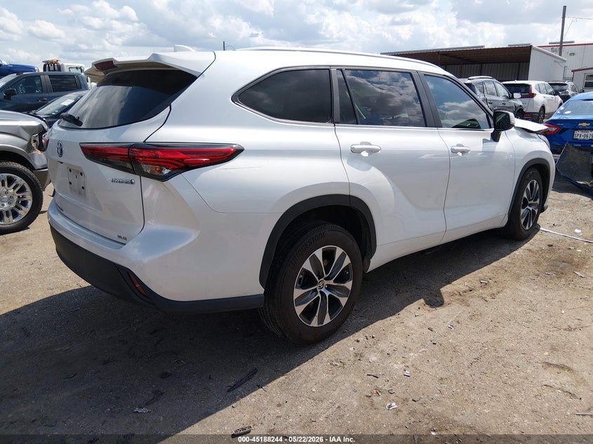 2023 Toyota Highlander VIN 5TDKARAH6PS018699 IAAI salvage auction — LEFT FRONT, Salvage (Texas), sold $14,000 on 2026-07-16 (photo 4)