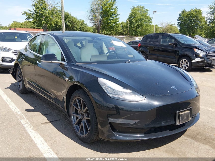 2019 Tesla Model 3 VIN 5YJ3E1EA4KF323543 IAAI salvage auction — REAR END, Salvage (New Jersey), sold $6,200 on 2026-08-29 (photo 1)