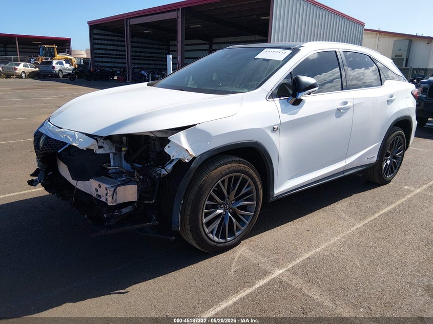 2018 Lexus Rx VIN 2T2BGMCA6JC022572 IAAI salvage auction — FRONT END, Clear (Hawaii), sold $10,550 on 2026-07-21 (photo 2)