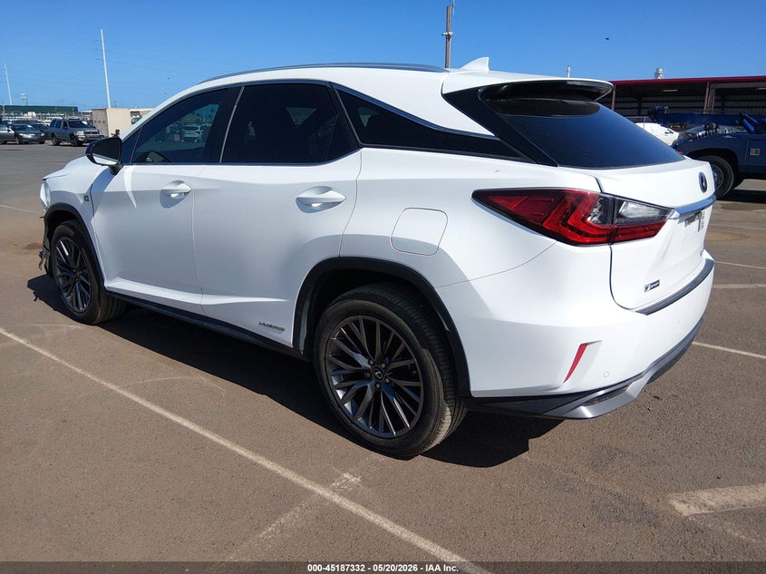 2018 Lexus Rx VIN 2T2BGMCA6JC022572 IAAI salvage auction — FRONT END, Clear (Hawaii), sold $10,550 on 2026-07-21 (photo 3)