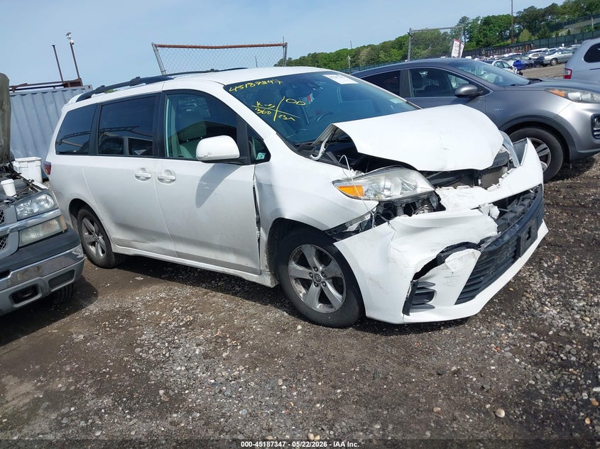 2020 Toyota Sienna VIN 5TDKZ3DC6LS049659 IAAI salvage auction — FRONT END, Mv-907A (New York), sold $4,450 on 2026-07-14 (photo 1)