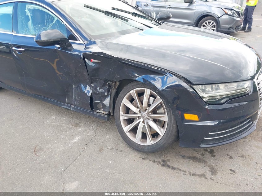 2016 Audi A7 VIN WAUWGAFCXGN005259 IAAI salvage auction — RIGHT FRONT, Salvage Title, sold $3,500 on 2026-07-09 (photo 6)
