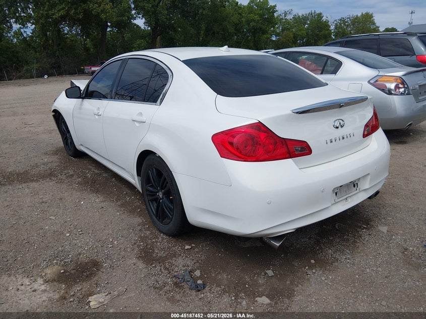 2013 Infiniti VIN JN1CV6AP4DM725437 IAAI salvage auction — FRONT END, Clear (Indiana), sold $1,100 on 2026-07-08 (photo 3)