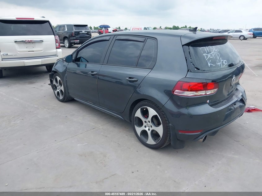 2012 Volkswagen Gti VIN WVWHV7AJ2CW252497 IAAI salvage auction — FRONT END, Salvage Title, sold $1,450 on 2026-08-19 (photo 3)