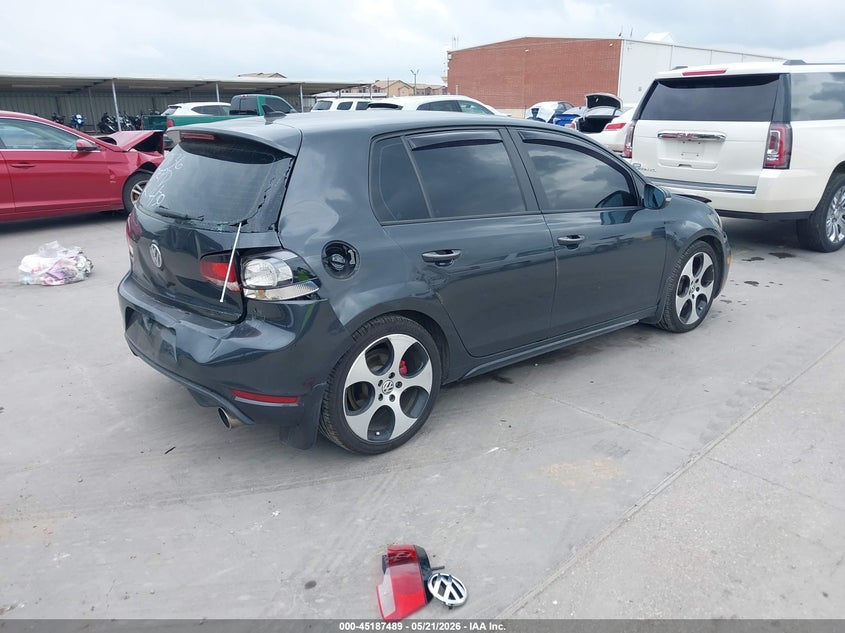 2012 Volkswagen Gti VIN WVWHV7AJ2CW252497 IAAI salvage auction — FRONT END, Salvage Title, sold $1,450 on 2026-08-19 (photo 4)