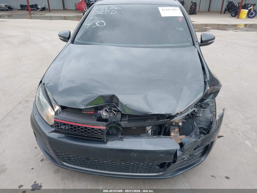 2012 Volkswagen Gti VIN WVWHV7AJ2CW252497 IAAI salvage auction — FRONT END, Salvage Title, sold $1,450 on 2026-08-19 (photo 6)