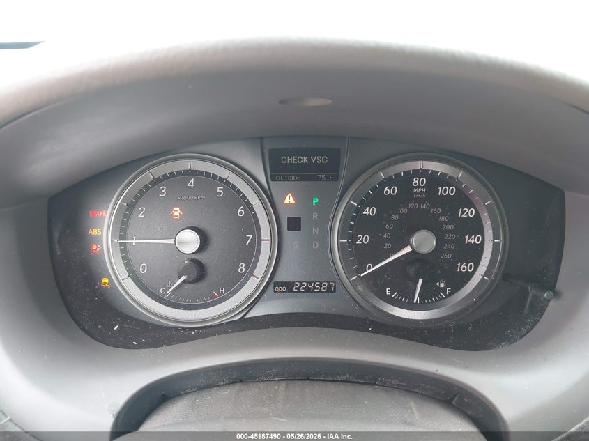 2007 Lexus Es 350 VIN JTHBJ46G372125959 IAAI salvage auction — FRONT END, Salvage (Georgia), sold $800 on 2026-07-08 (photo 7)