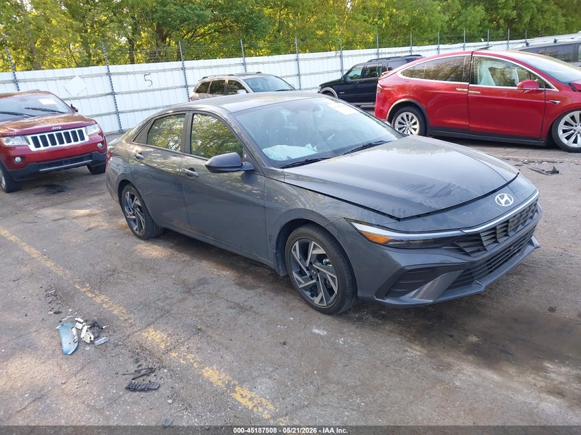 2025 Hyundai Elantra VIN KMHLM4DJ7SU173520 IAAI salvage auction — LEFT FRONT, Salvage (Michigan), sold $4,150 on 2026-07-30 (photo 1)