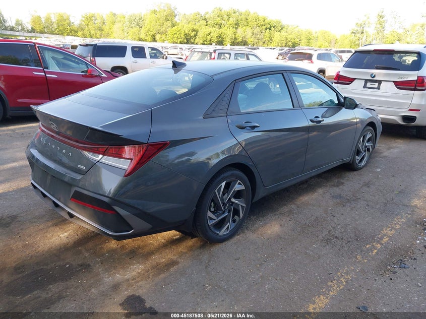 2025 Hyundai Elantra VIN KMHLM4DJ7SU173520 IAAI salvage auction — LEFT FRONT, Salvage (Michigan), sold $4,150 on 2026-07-30 (photo 4)
