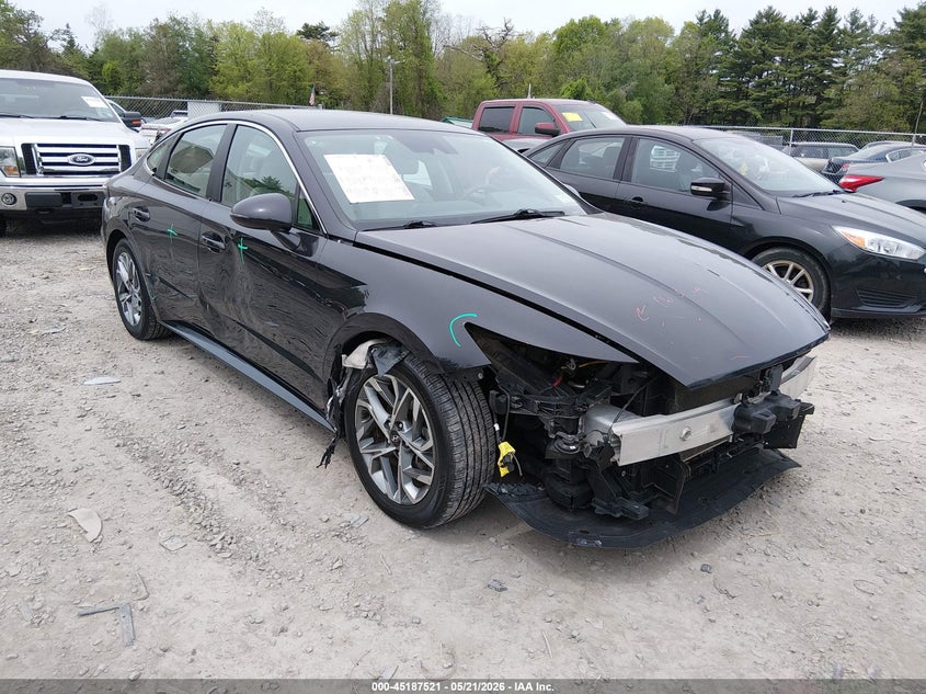 2023 Hyundai Sonata VIN KMHL64JA5PA283098 IAAI salvage auction — FRONT END, Mv-907A (New York), sold $3,575 on 2026-07-07 (photo 1)