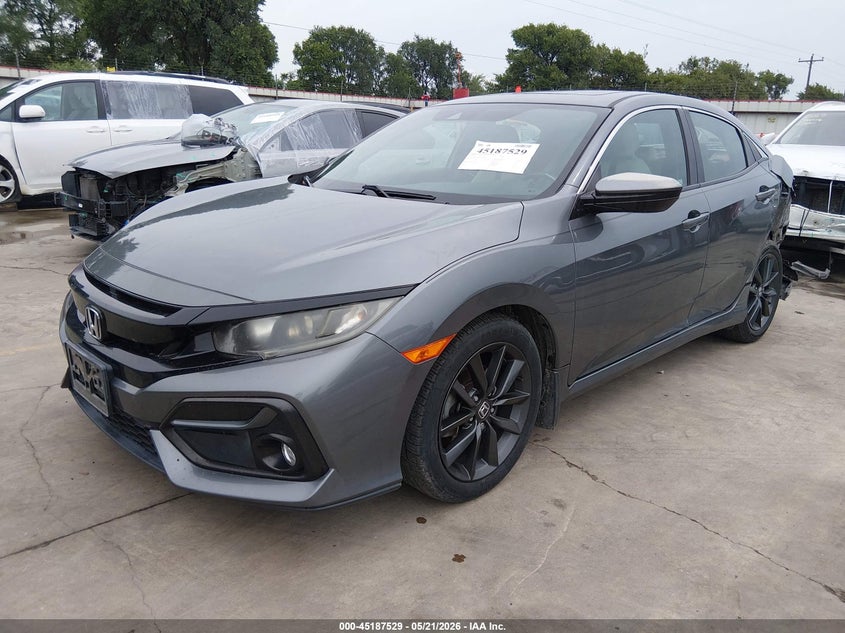 2020 Honda Civic VIN SHHFK7H6XLU201267 IAAI salvage auction — LEFT REAR, Original (Texas), sold $125 on 2026-07-21 (photo 2)
