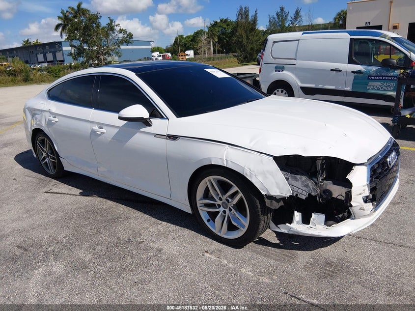 2021 Audi VIN WAUDACF55MA059366 IAAI salvage auction — RIGHT SIDE, Clear (Illinois), sold $7,800 on 2026-07-09 (photo 1)
