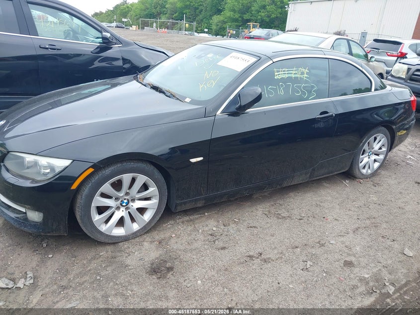 2011 BMW 3 series VIN WBADW7C58BE545625 IAAI salvage auction — NORMAL WEAR, Salvage (Texas), sold $1,550 on 2026-07-07 (photo 1)