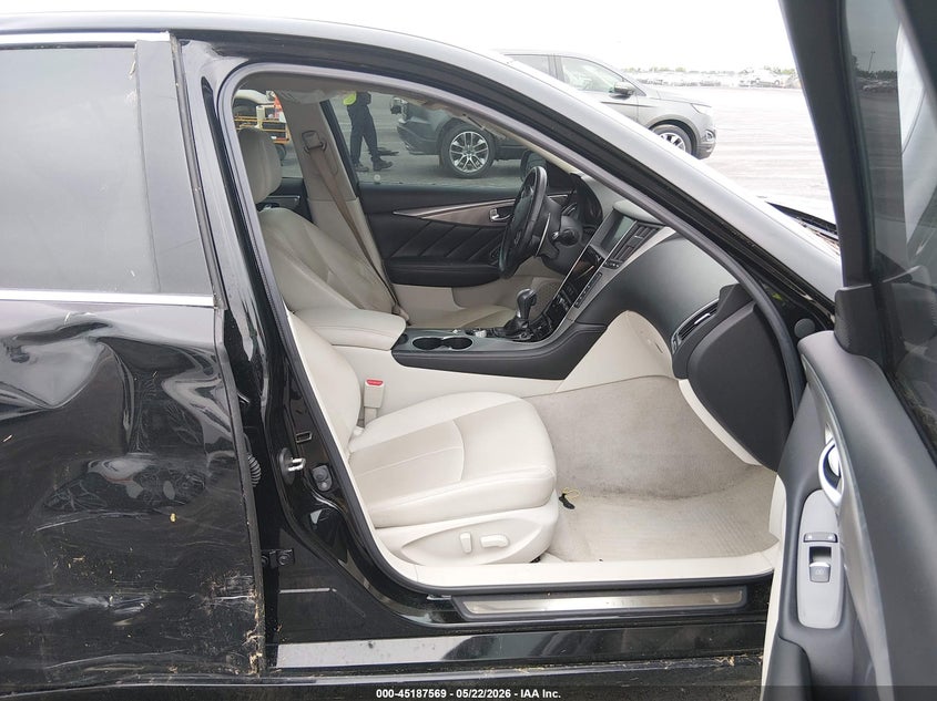 2015 Infiniti Q50 VIN JN1BV7AR3FM399930 IAAI salvage auction — REAR END, Salvage (Illinois), sold $1,350 on 2026-07-31 (photo 5)
