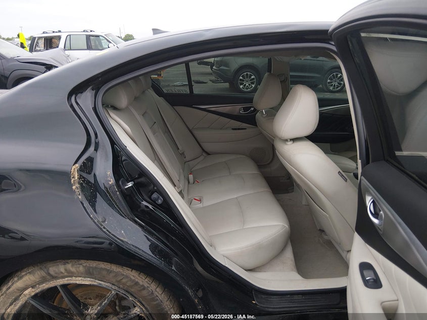 2015 Infiniti Q50 VIN JN1BV7AR3FM399930 IAAI salvage auction — REAR END, Salvage (Illinois), sold $1,350 on 2026-07-31 (photo 8)