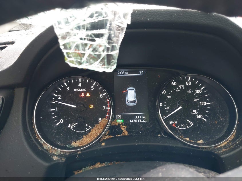 2017 Nissan Rogue VIN KNMAT2MV6HP565062 IAAI salvage auction — FRONT END, Clear (Indiana), sold $925 on 2026-07-23 (photo 7)