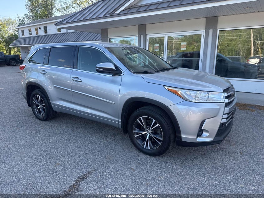 2018 Toyota Highlander VIN 5TDBZRFH9JS843564 IAAI salvage auction — LEFT SIDE, Clear (New Jersey), sold $10,300 on 2026-07-08 (photo 1)
