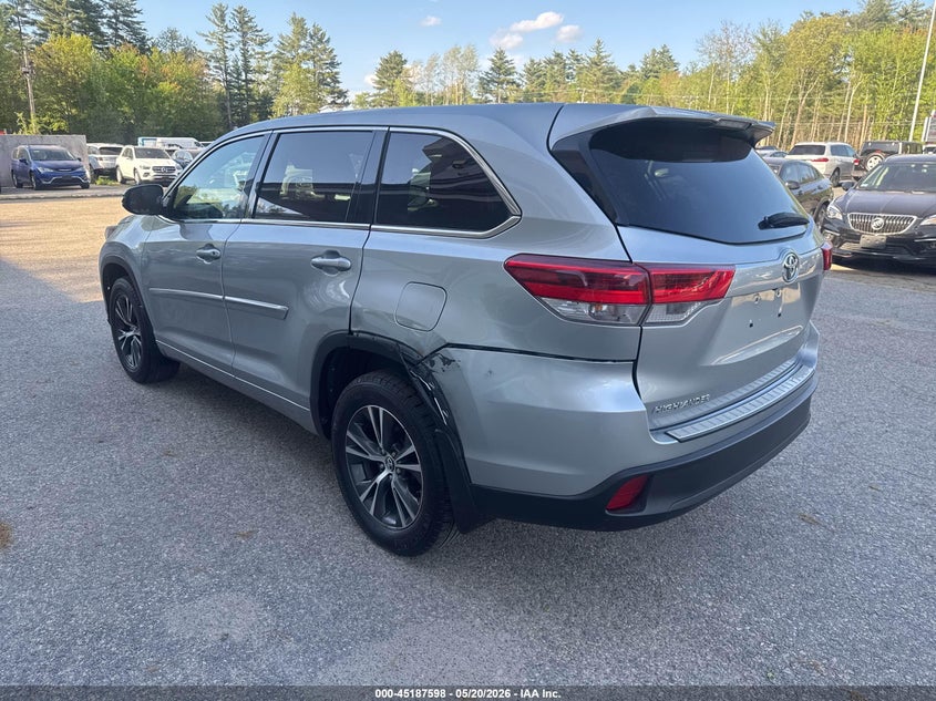 2018 Toyota Highlander VIN 5TDBZRFH9JS843564 IAAI salvage auction — LEFT SIDE, Clear (New Jersey), sold $10,300 on 2026-07-08 (photo 3)