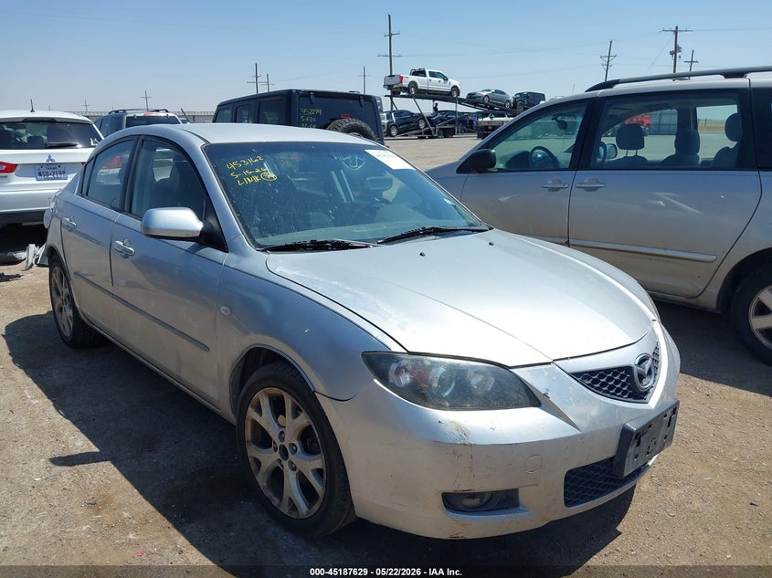 2009 Mazda 3 VIN JM1BK32G391247437 IAAI salvage auction — REAR END, Salvage (Texas), sold $150 on 2026-07-14 (photo 1)