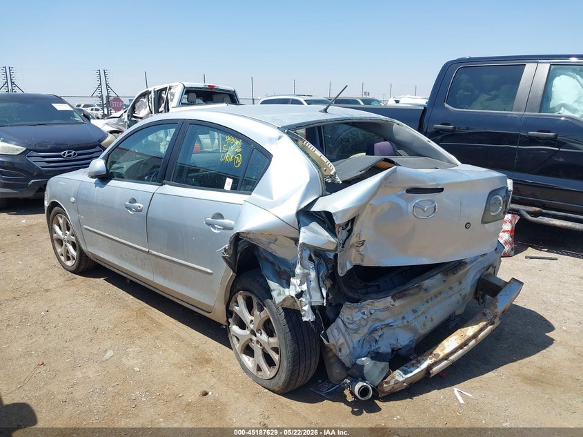 2009 Mazda 3 VIN JM1BK32G391247437 IAAI salvage auction — REAR END, Salvage (Texas), sold $150 on 2026-07-14 (photo 3)