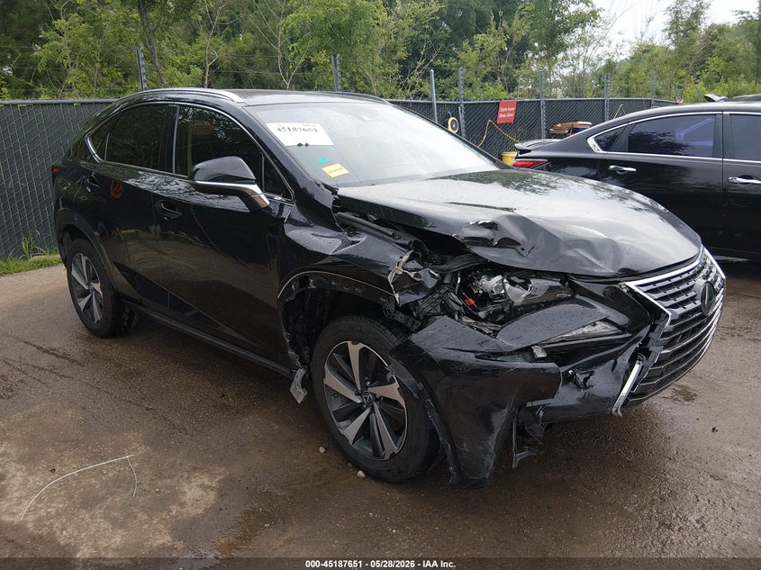 2020 Lexus Nx VIN JTJGARDZ6L2225831 IAAI salvage auction — RIGHT FRONT, Salvage Title, sold $8,250 on 2026-07-29 (photo 1)