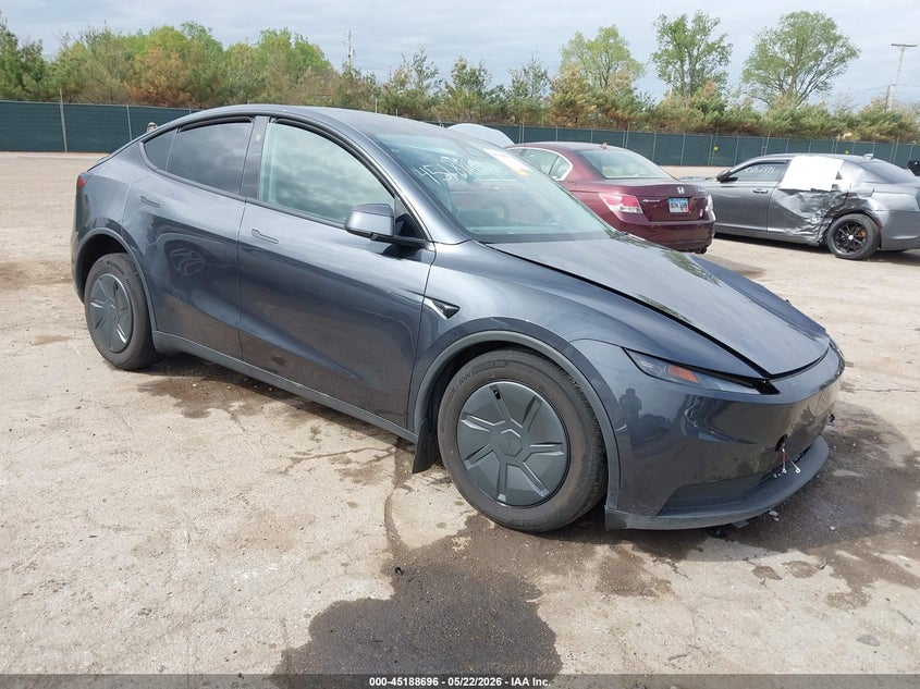 2026 Tesla Model y VIN 7SAYGDEE3TA640865 IAAI salvage auction — LEFT SIDE, Salvage (Indiana), sold $14,200 on 2026-07-21 (photo 1)