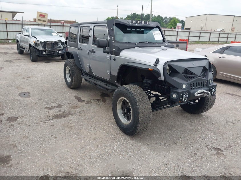 2017 Jeep Wrangler unlimited VIN 1C4BJWDGXHL593070 IAAI salvage auction — NORMAL WEAR, Clear (Texas), sold $11,250 on 2026-07-15 (photo 1)