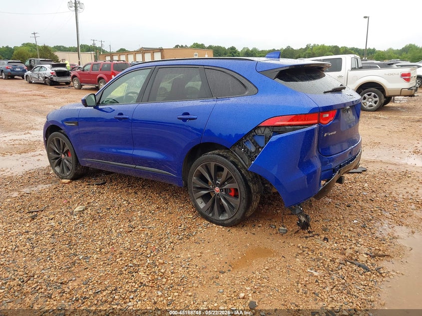 2019 Jaguar F-pace VIN SADCM2FV6KA610227 IAAI salvage auction — REAR END, Salvage (North Carolina), sold $6,200 on 2026-07-27 (photo 3)