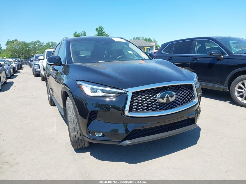 2021 Infiniti Qx50 VIN 3PCAJ5CB4MF127126 IAAI salvage auction — HAIL, Salvage Title, sold $11,550 on 2026-07-14 (photo 1)