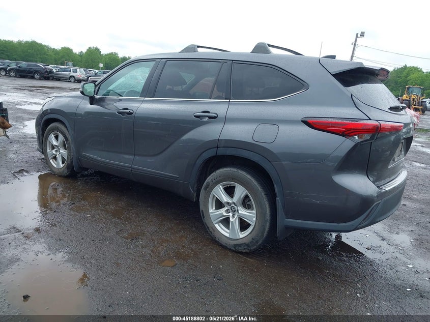 2022 Toyota Highlander VIN 5TDBZRBH6NS250367 IAAI salvage auction — FRONT & REAR, Salvage (New Jersey), sold $12,100 on 2026-07-29 (photo 3)