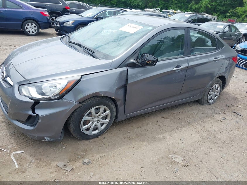 2013 Hyundai Accent VIN KMHCT4AE5DU507542 IAAI salvage auction — FRONT END, Salvage Title, sold $1,425 on 2026-07-21 (photo 2)