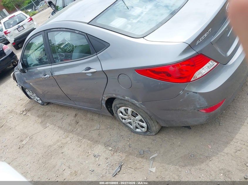 2013 Hyundai Accent VIN KMHCT4AE5DU507542 IAAI salvage auction — FRONT END, Salvage Title, sold $1,425 on 2026-07-21 (photo 3)