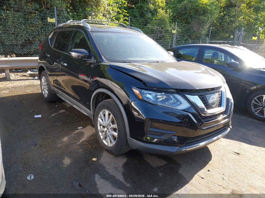 2017 Nissan Rogue VIN KNMAT2MVXHP606440 IAAI salvage auction — REAR END, Salvage Title, sold $1,200 on 2026-07-09 (photo 1)
