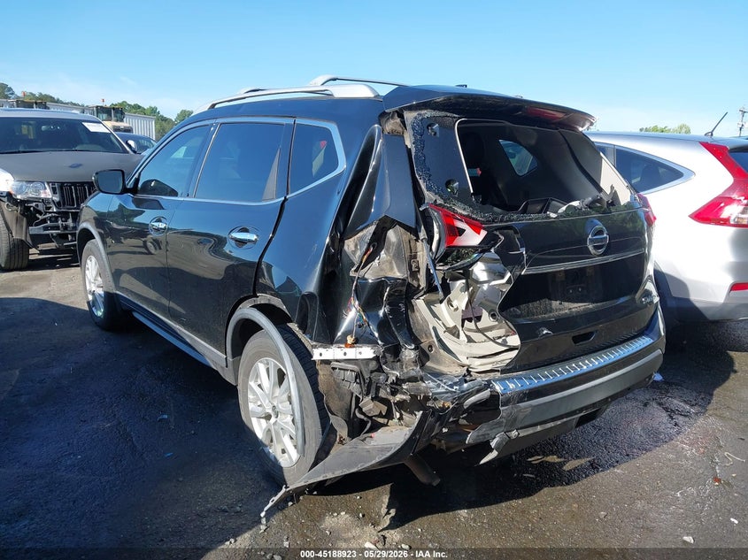 2017 Nissan Rogue VIN KNMAT2MVXHP606440 IAAI salvage auction — REAR END, Salvage Title, sold $1,200 on 2026-07-09 (photo 3)