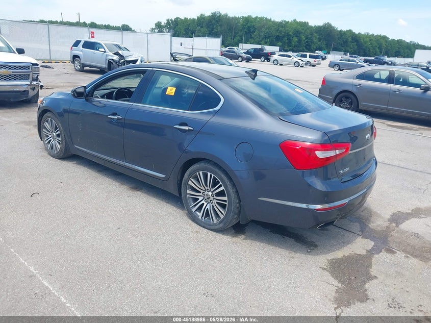 2014 Kia Cadenza VIN KNALN4D74E5123465 IAAI salvage auction — FRONT END, Clear (Indiana), sold $700 on 2026-07-09 (photo 3)