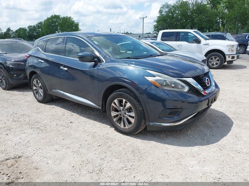 2018 Nissan Murano VIN 5N1AZ2MHXJN145455 IAAI salvage auction — HAIL, Salvage Title, sold $4,200 on 2026-07-27 (photo 1)